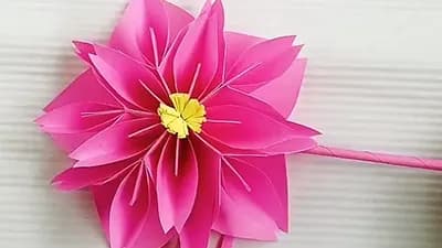 Origami de fleurs 3D